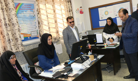 بازدید رییس دانشگاه علوم پزشکی شاهرود از مرکز بهداشتی و درمانی شهر کلاته خیج