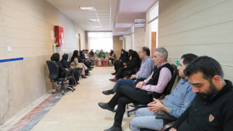 برگزاری مراسم تودیع مسئول حسابداری درآمد بیمارستان