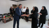 مراسم تودیع و معارفه مسئول کارگزینی بیمارستان بهار