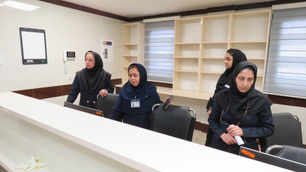 بازدید دکتر واعظیان مدیریت جدید بیمارستان از بخش الحاقی