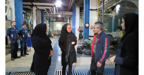 بازدید از واحد تاسیسات بیمارستان