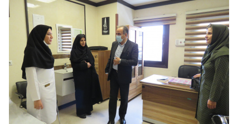 بازدید رییس اداره گوش و سلامت شنوایی وزارت بهداشت از بخش شنوایی‌سنجی بیمارستان بهار