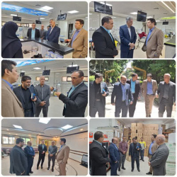 دکتر حسن تبیانیان رئیس کارگروه سازمان بازرسی کل استان سمنان و مهندس سلامتمنش معاون سازمان بازرسی با هدف بررسی روند خدماترسانی و ارزیابی امکانات درمانی و دارویی از بیمارستان امام حسین(ع) بازدید کردند.