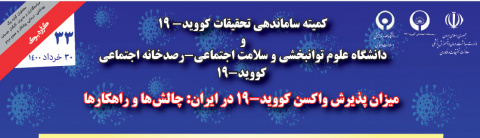 میزان پذیرش واکسن کوید ۱۹ در ایران؛ چالش ها و راهکارها