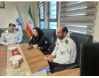 دیدار رئیس اورژانس پیش بیمارستانی با معاون درمان دانشگاه