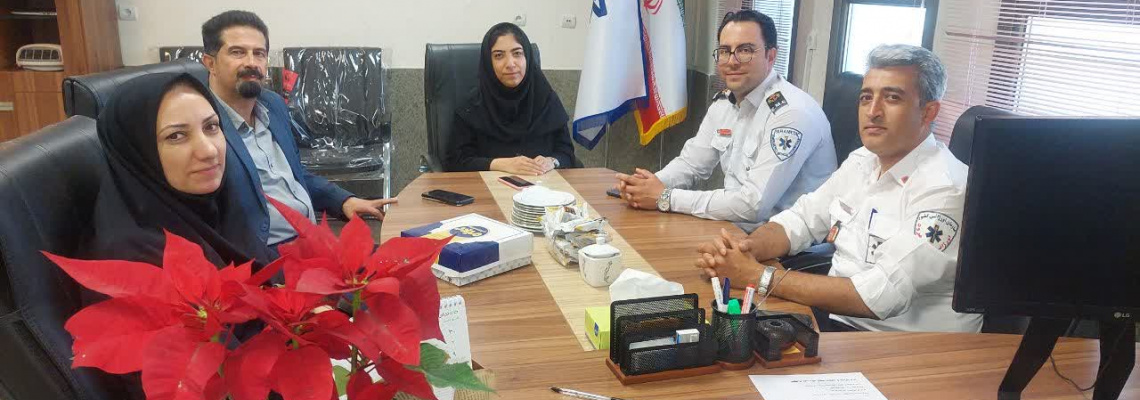 دیدار نوروزی رییس مرکز مدیریت حوادث و فوریت پزشکی ۱۱۵ شاهرود با معاون درمان دانشگاه