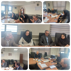 برگزاری جلسه عقد قرارداد بیمه تکمیلی جهت بازنشستگان در سالن جلسات معاونت درمان