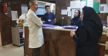 بازدید ایمنی  از بخش عفونی بیمارستان انجام شد.