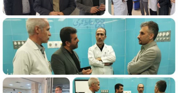 بازدید مدیران بیمارستان از پلی کلینیک تخصصی و فوق تخصصی بیمارستان