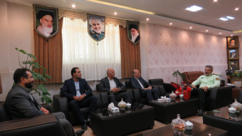 نشست رییس بیمارستان و فرماندهی جدید ‌انتظامی شهرستان شاهرود