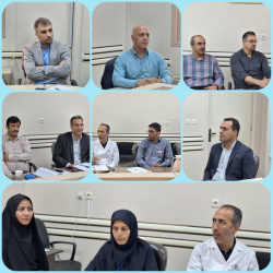 جلسه تیم مدیریت اجرایی بیمارستان برگزار شد