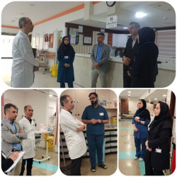 بازدید مدیریتی ایمنی از بخش ICU۱ و ICU۵ بیمارستان انجام شد.
