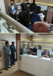 بازدید معاون توسعه دانشگاه از روند جمع‌آوری اسناد بیمه تکمیلی در بیمارستان