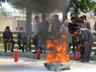 دوره آموزشی اطفاء حریق برگزار شد.
