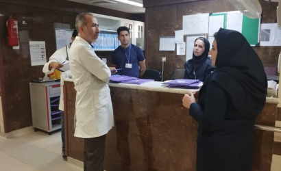 بازدید ایمنی  از بخش عفونی بیمارستان انجام شد.