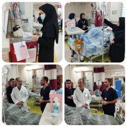 بازدید تیم ارزیابی داخلی بیمارستان از بخش ویژه( ICU۲)