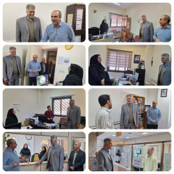 حضور رییس محترم دانشگاه در روز حسابدار در بیمارستان