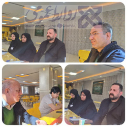 نشست صمیمی معاون توسعه بیمارستان با مدیریت و پرسنل سلف بیمارستان.
