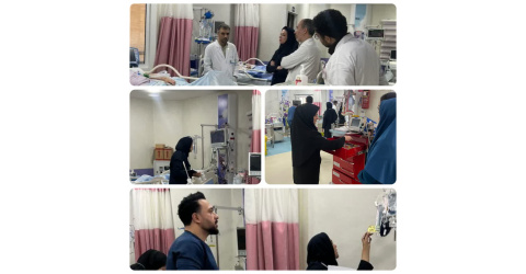 بازدید ایمنی از بخش ICU3 بیمارستان انجام شد