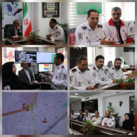 بازدید دکتر عظیمی رییس مرکز اورژانس شاهرود از ایستگاه مرکزی سازمان آتش‌نشانی و خدمات ایمنی شهرداری شاهرود