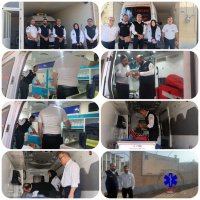 بازدید رئیس و معاون مرکز مدیریت حوادث و فوریت‌های پزشکی از پایگاه اورژانس ۱۱۵ جاده‌ای شاهرود