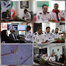 بازدید دکتر عظیمی رییس مرکز اورژانس شاهرود از ایستگاه مرکزی سازمان آتشنشانی و خدمات ایمنی شهرداری شاهرود