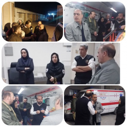 بازدید سرزده  فرماندار ویژه شاهرود از اورژانس ۱۱۵