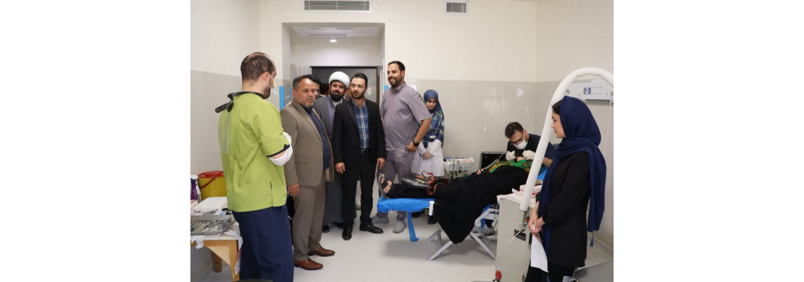 بازدید فرماندار میامی از روند ارائه خدمات دندانپزشکی در بیمارستان امام رضا(ع)