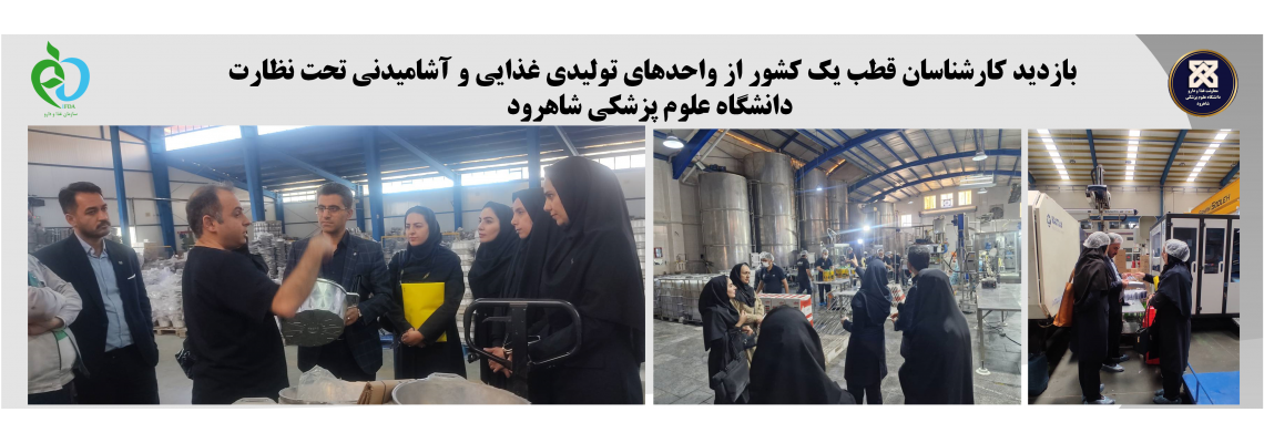 بازدید کارشناسان قطب یک کشور از واحدهای تولیدی غذایی و آشامیدنی تحت نظارت دانشگاه علوم پزشکی شاهرود