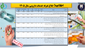 اطلاعیه !  تعرفه خدمات دارویی سال 1405 ابلاغ شد.