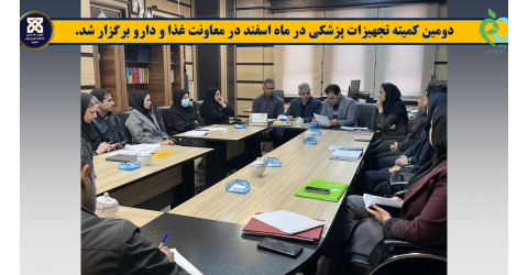 دومین کمیته تجهیزات پزشکی در ماه اسفند در معاونت غذا و دارو برگزار شد.
