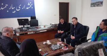 حضور معاون بهداشت دانشگاه در منطقه بیارجمند