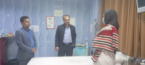 بازدید معاون بهداشتی دانشگاه از مرکز خدمات جامع سلامت شبانهروزی مجن