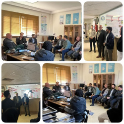 بازدید مشترک معاونین بهداشت و توسعه مدیریت و منابع دانشگاه از مراکز بهداشتی و درمانی شهرستان میامی