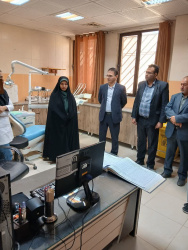 بازدید معاون بهداشتی دانشگاه، بخشدار بخش بسطام و اعضای شورای اسلامی شهر مجن از مرکز خدمات جامع سلامت مجن