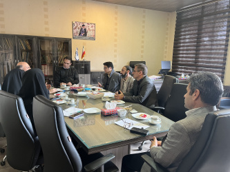 جلسه برقراری  تفاهم نامه بین دانشگاه علوم پزشکی شاهرود و بیمارستان خاتم شاهرود در خصوص ازمایشات مولکولی انفولانزا و کرونا.