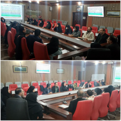 جلسه گروه مدیریت مرکز خانخودی با حضور معاون بهداشتی دکتر رودباری