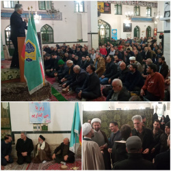 نماز جمعه بسطام با حضور دکتر امامیان ریاست دانشگاه و دکتر رودباری معاون بهداشتی