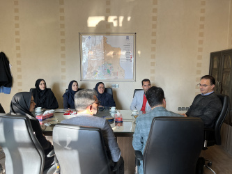 جلسه معاون بهداشتی دکتر رودباری  با پایشگران معاونت توسعه از واحد حسابداری معاونت بهداشت