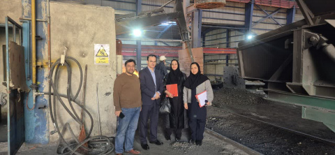 بازدید معاون بهداشت دانشگاه از کارخانجات فولاد شهرک صنعتی شاهرود