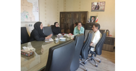 جلسه بهداشت محیط و طب کار با حضور دکتر رودباری معاون بهداشت