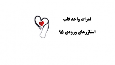 نمرات واحد قلب استاژرهای ورودی ۹۵