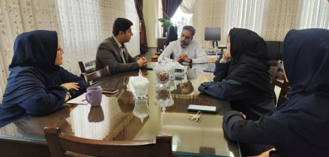 جلسه با ریاست اداره امور بین الملل دانشگاه