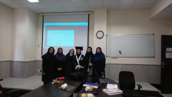 برگزاری جلسه دفاع از پایان نامه دانشجوی ارشد مشاوره در مامایی خانم معصومه تقوی