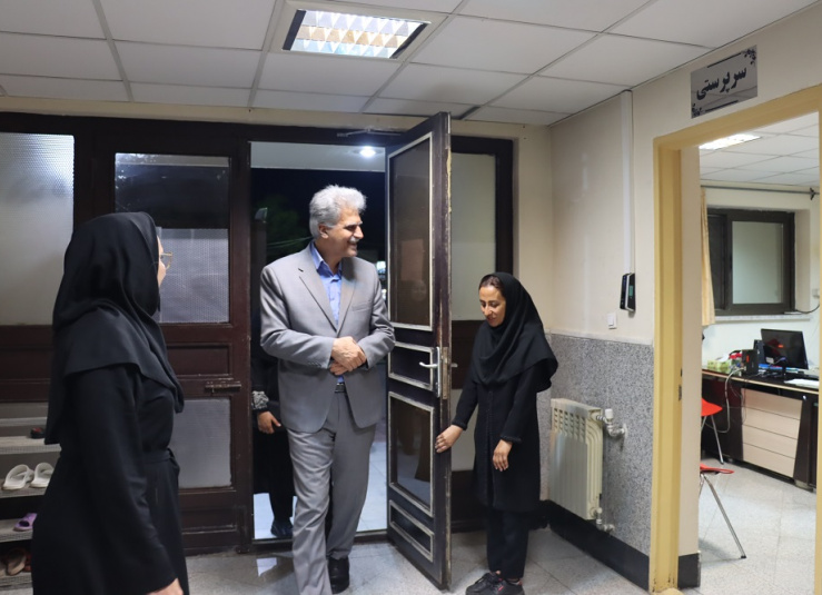 بازدید رئیس دانشگاه علوم پزشکی شاهرود از خوابگاه نرگس