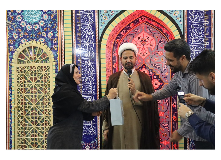 برگزاری آیین اختتامیه جشنواره نمازخوب،حس خوب با حضور دکتر محبوبه خواجه معاون فرهنگی و دانشجویی و حجت الاسلام والمسلمین باغشنی مسئول دفتر نهاد رهبری در مسجد بقیه الله  دانشگاه علوم پزشکی