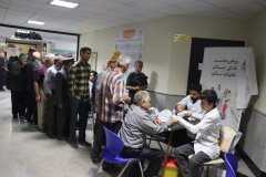 برپایی میزهای خدمت دانشگاهیان علوم پزشکی در نماز جمعه شاهرود