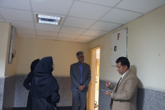 بازدید رئیس دانشگاه علوم پزشکی شاهرود از خوابگاه نرگس