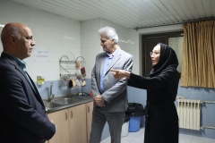 بازدید رئیس دانشگاه علوم پزشکی شاهرود از خوابگاه نرگس