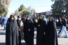 حضور دانشگاهیان علوم پزشکی شاهرود در راهپیمایی ۱۳ آبان